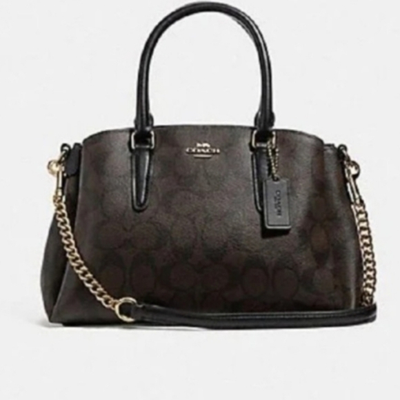 Coach Brown Signature Handbag - Picture 1 of 6
